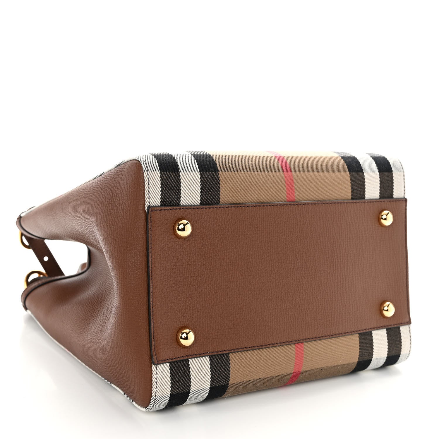 Burberry House Check Small Canterbury Tote Tan 4 of 10
