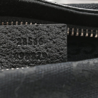Gucci GG Monogram Web Double Pocket Belt Bag Black 7 of 12