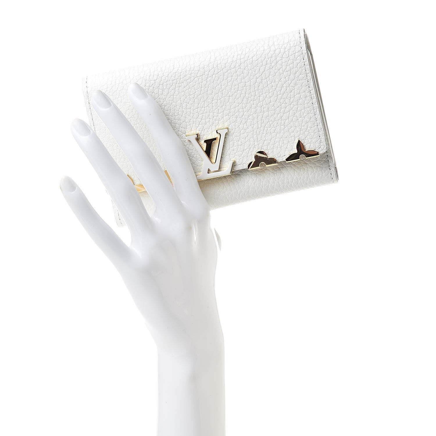 Louis Vuitton Taurillon Capucines Compact Wallet White 2 of 8