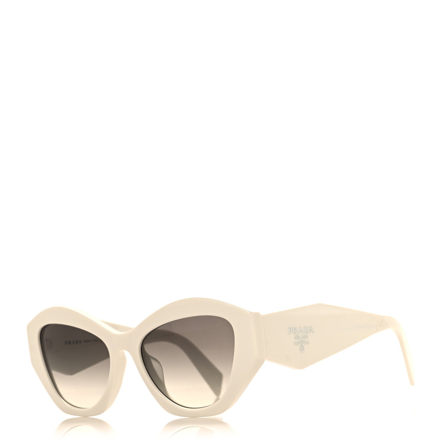 Prada Acetate Symbole Sunglasses SPR 07Y-F White 1 of 8