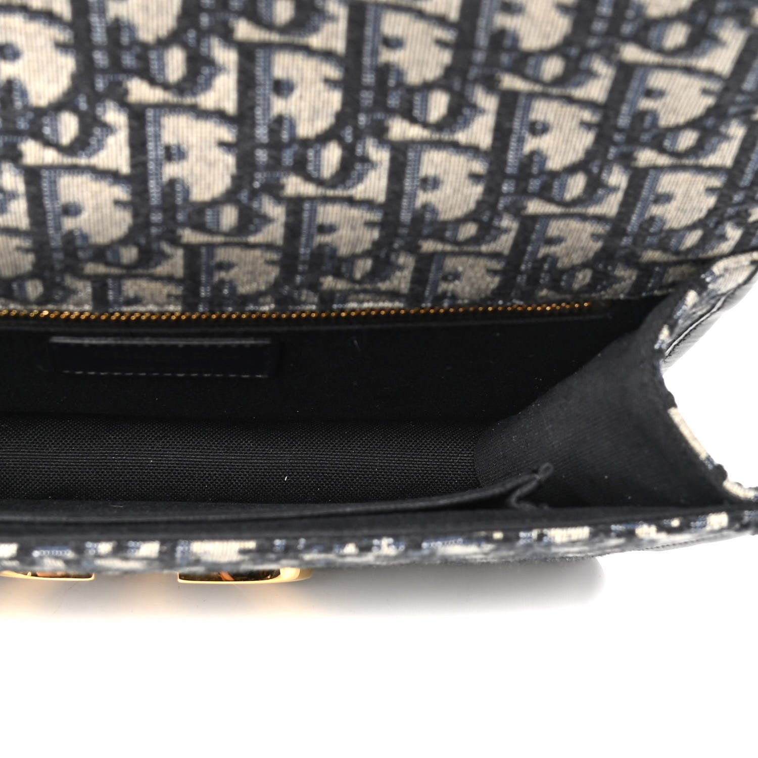Christian Dior Oblique 30 Montaigne Flap Bag Blue 4 of 5