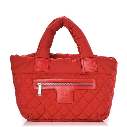 Chanel Nylon Quilted Small Coco Cocoon Tote Red 1 of 7