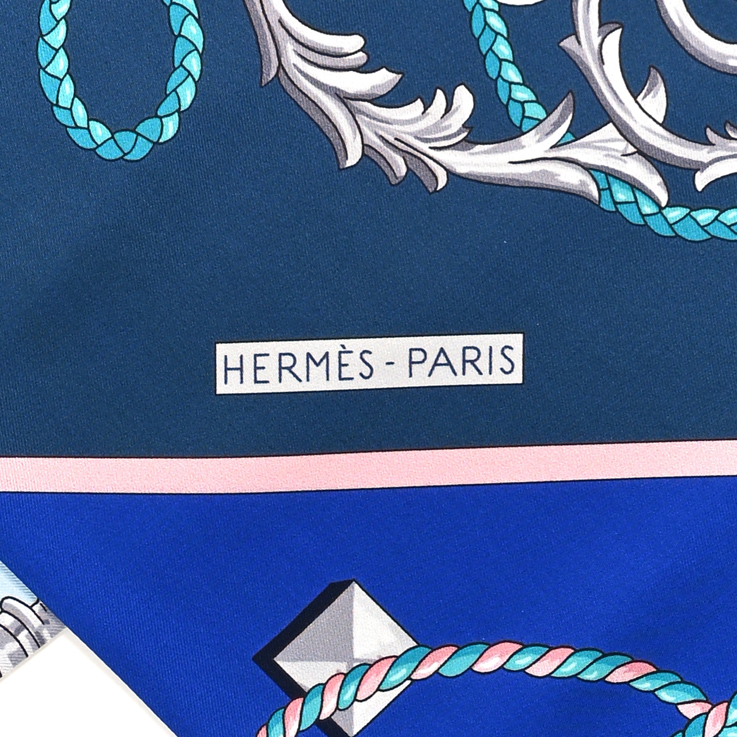 Hermes Silk Les Cles Maxi Twilly Bleu Roy Bleu Roy Petrole Ciel 4 of 6