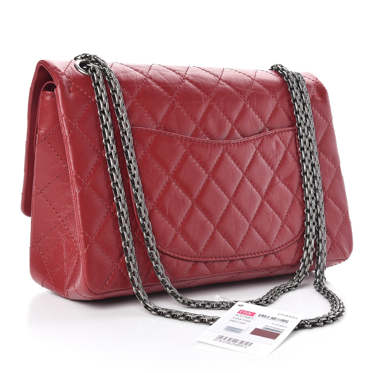 Aged Calfskin Quilted 2.55 Reissue 226 Flap Dark Red