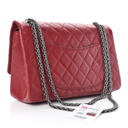 Chanel Aged Calfskin Quilted 2.55 Reissue 226 Flap Dark Red 3 of 13