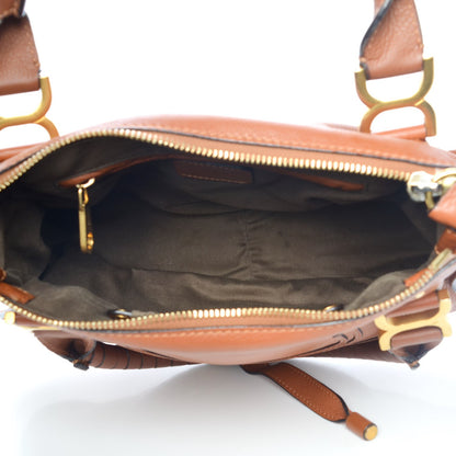 Chloe Calfskin Medium Marcie Satchel Tan 6 of 8