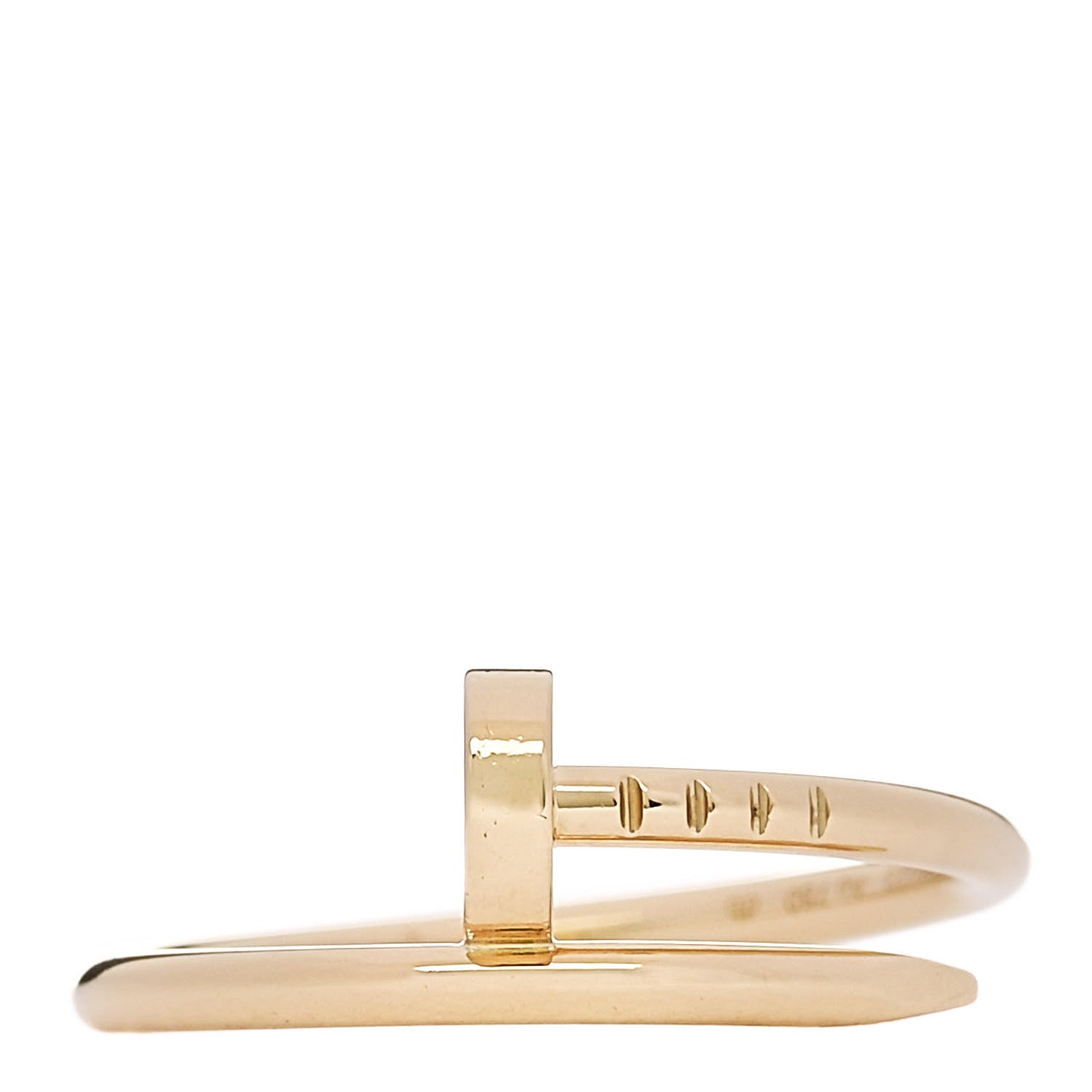 Cartier 18K Yellow Gold Small Juste Un Clou Ring 53 6.25 1 of 6
