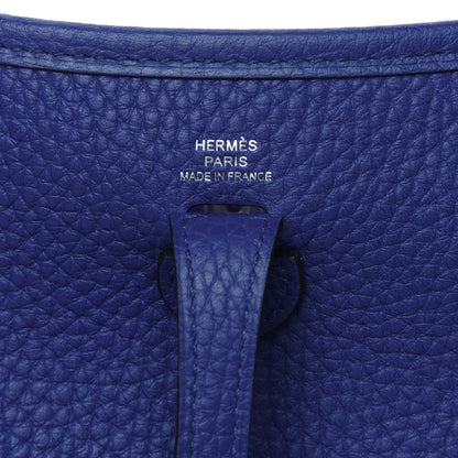 Hermes Taurillon Clemence Evelyne TPM Bleu Electrique 6 of 14