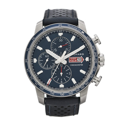 Chopard Stainless Steel Calfskin 44mm Mille Miglia Limited Edition Chronograph Automatic Watch Blue 1 of 4