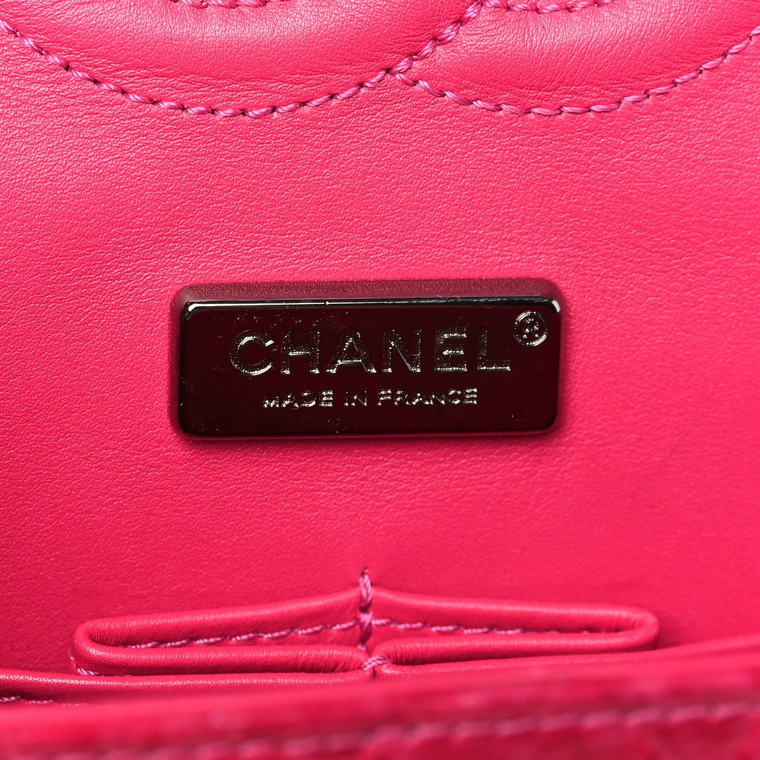 Chanel Snakeskin Medium Double Flap Pink 6 of 12