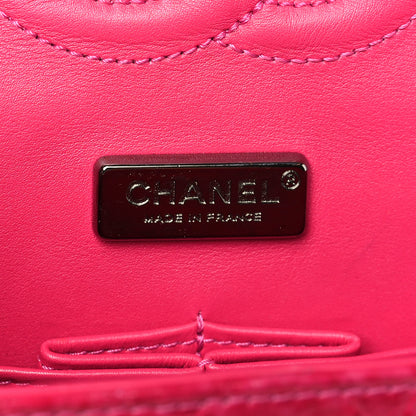 Chanel Snakeskin Medium Double Flap Pink 6 of 12