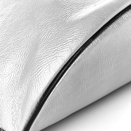 Valentino Garavani Metallic Calfskin VRing Belt Bag Silver 7 of 8