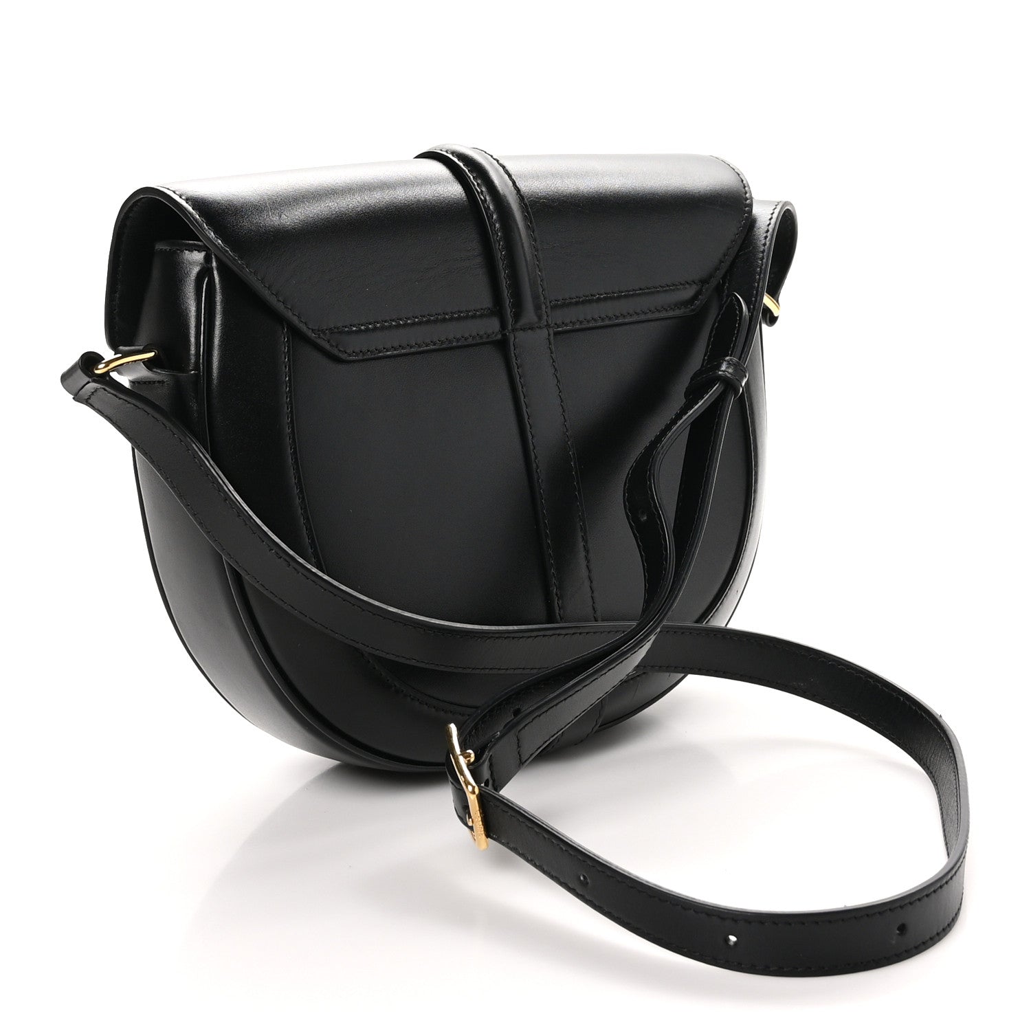 Celine Satinated Calfskin Medium Besace 16 Black 3 of 10