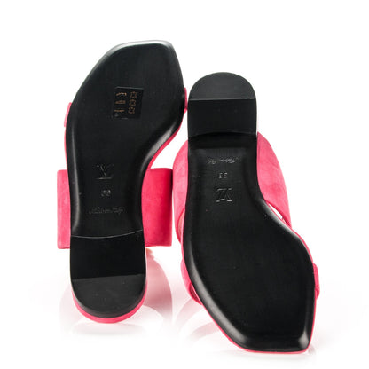 Louis Vuitton Suede Bayfront Flat Mules 38 Framboise 5 of 8