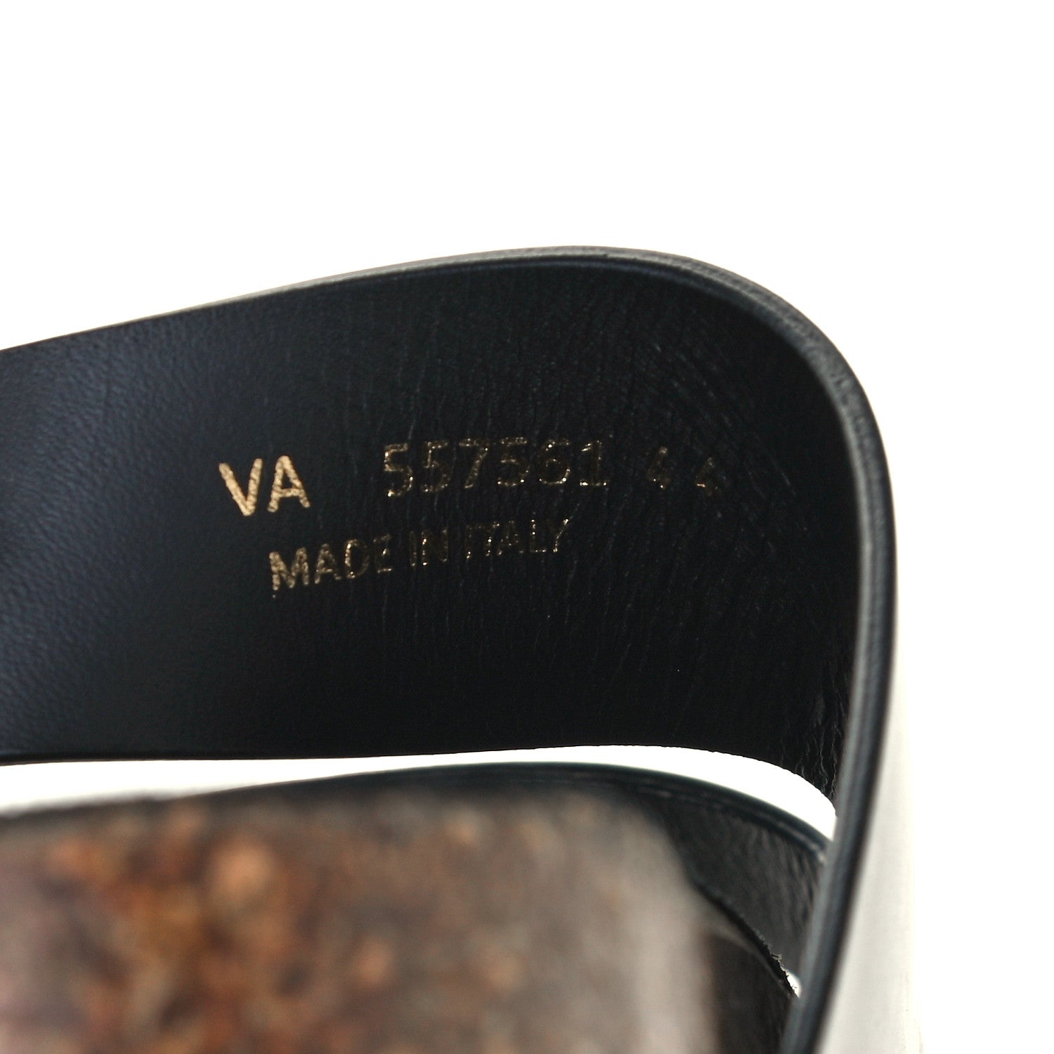 Saint Laurent Calfskin Mens Jimmy Cross Slides 44 Black 10 of 11