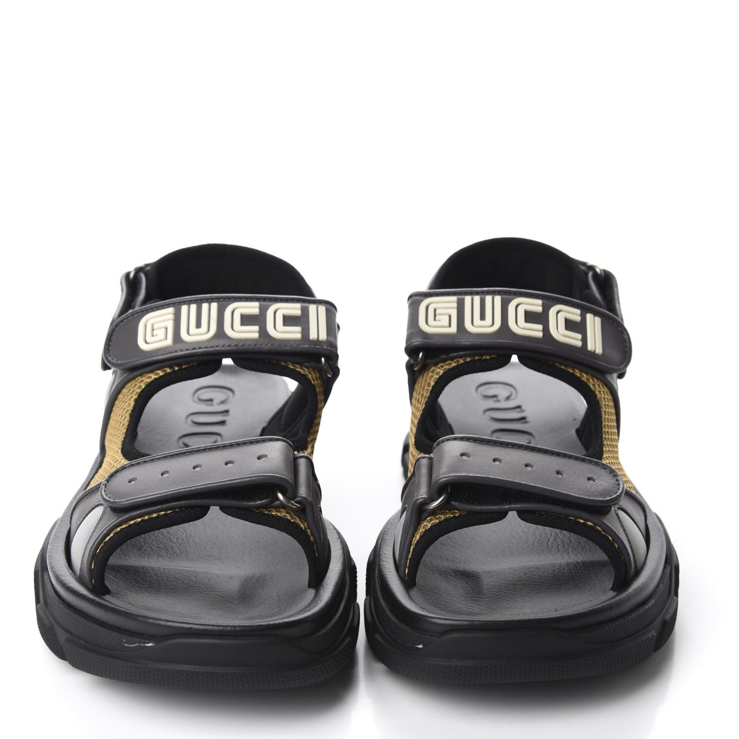 X SEGA Nappa Mesh Mens Aguru Sandals 9 Loess Black