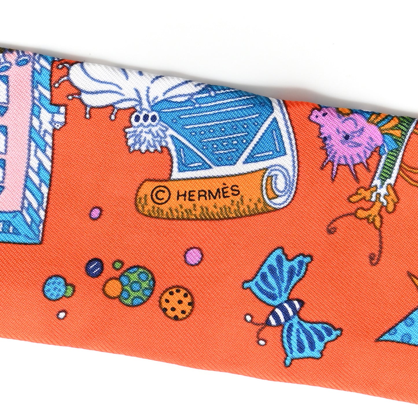 Silk La Folle Parade Twilly Orange Bleu White