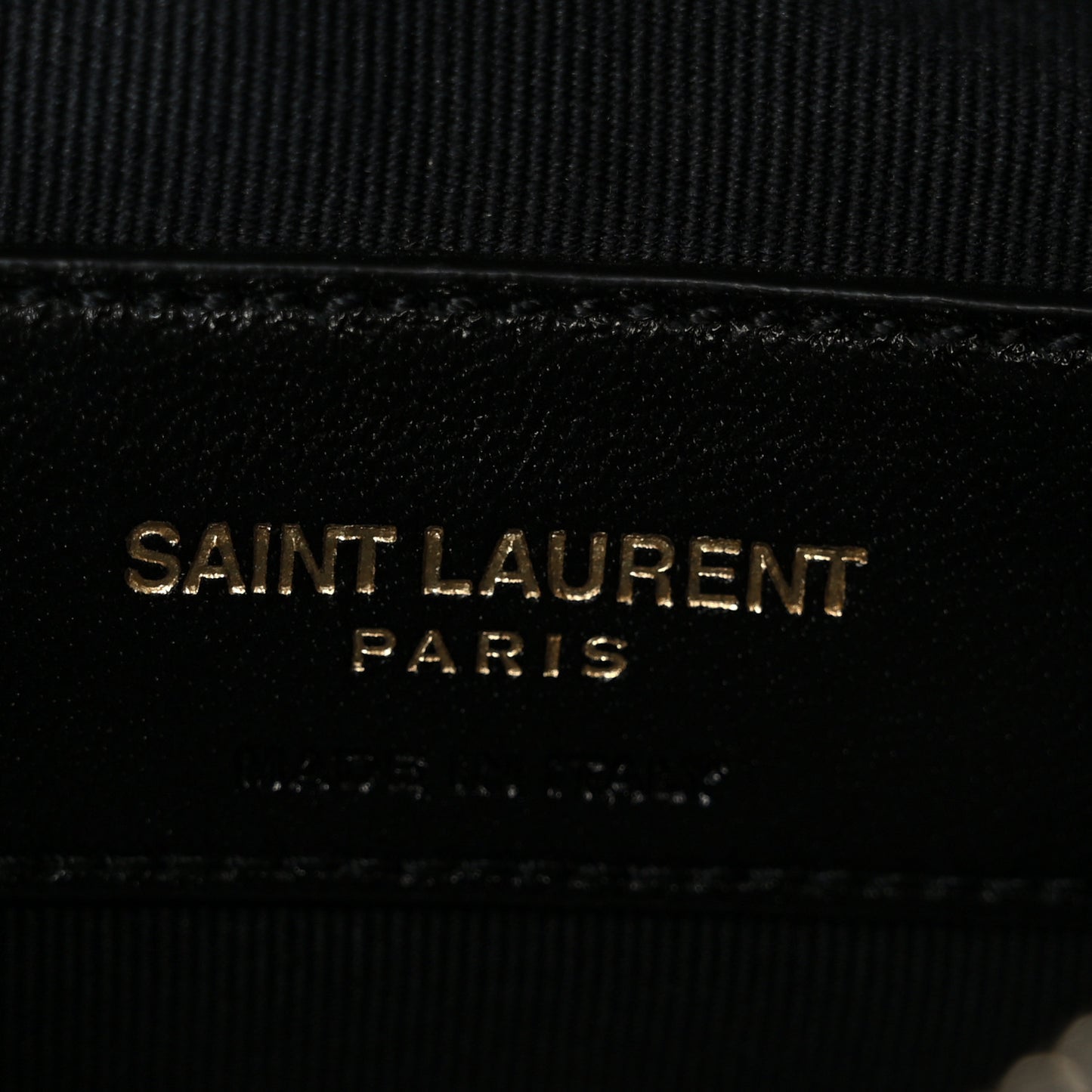 Calfskin Matelasse Monogram Key Pouch Black