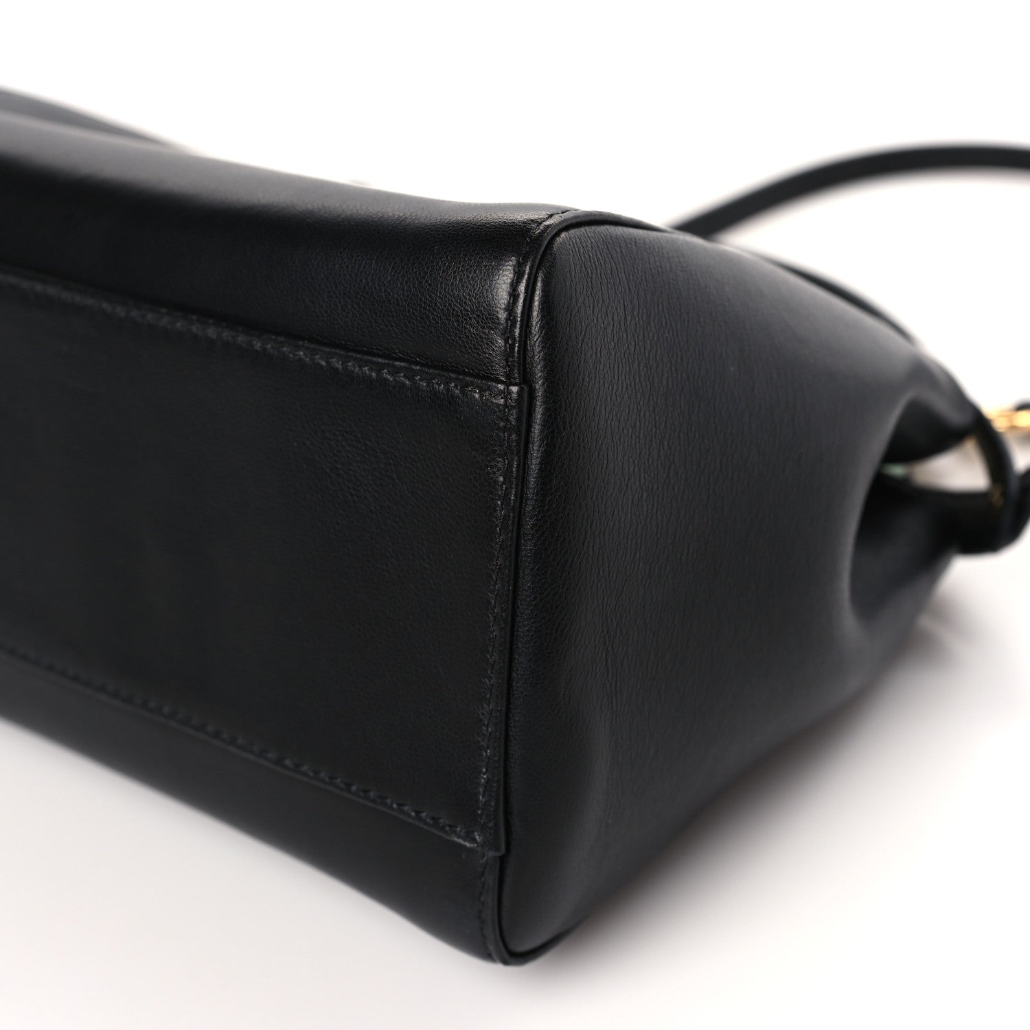 Fendi Nappa Mini Peekaboo Iconic Satchel Black 10 of 10