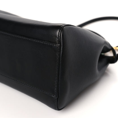 Fendi Nappa Mini Peekaboo Iconic Satchel Black 10 of 10