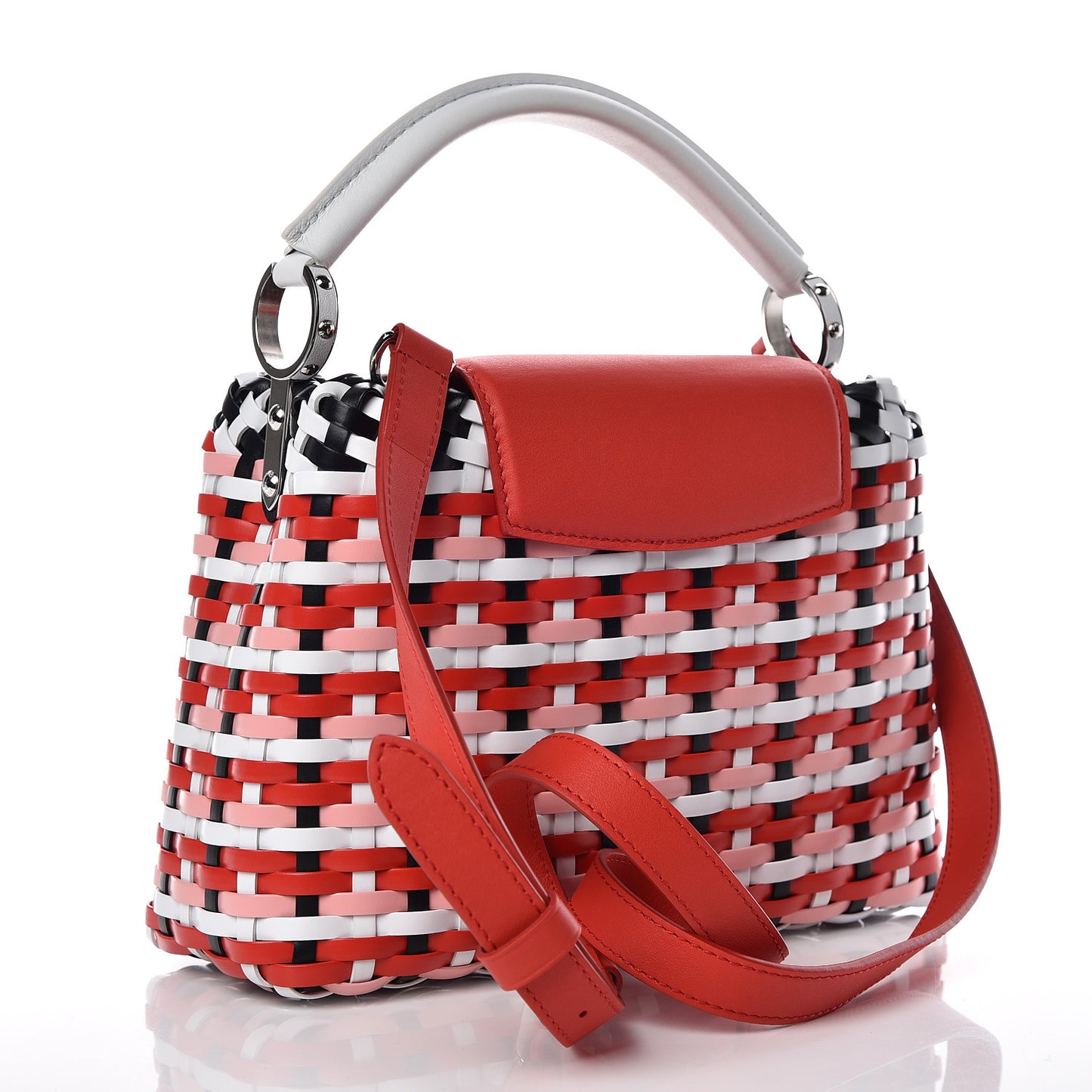 Taurillon Calfskin Guinguette Capucines BB Rouge