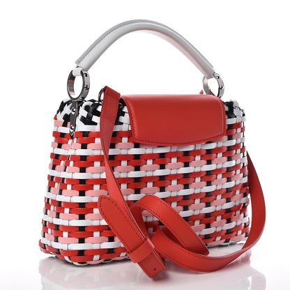 Louis Vuitton Taurillon Calfskin Guinguette Capucines BB Rouge 3 of 13