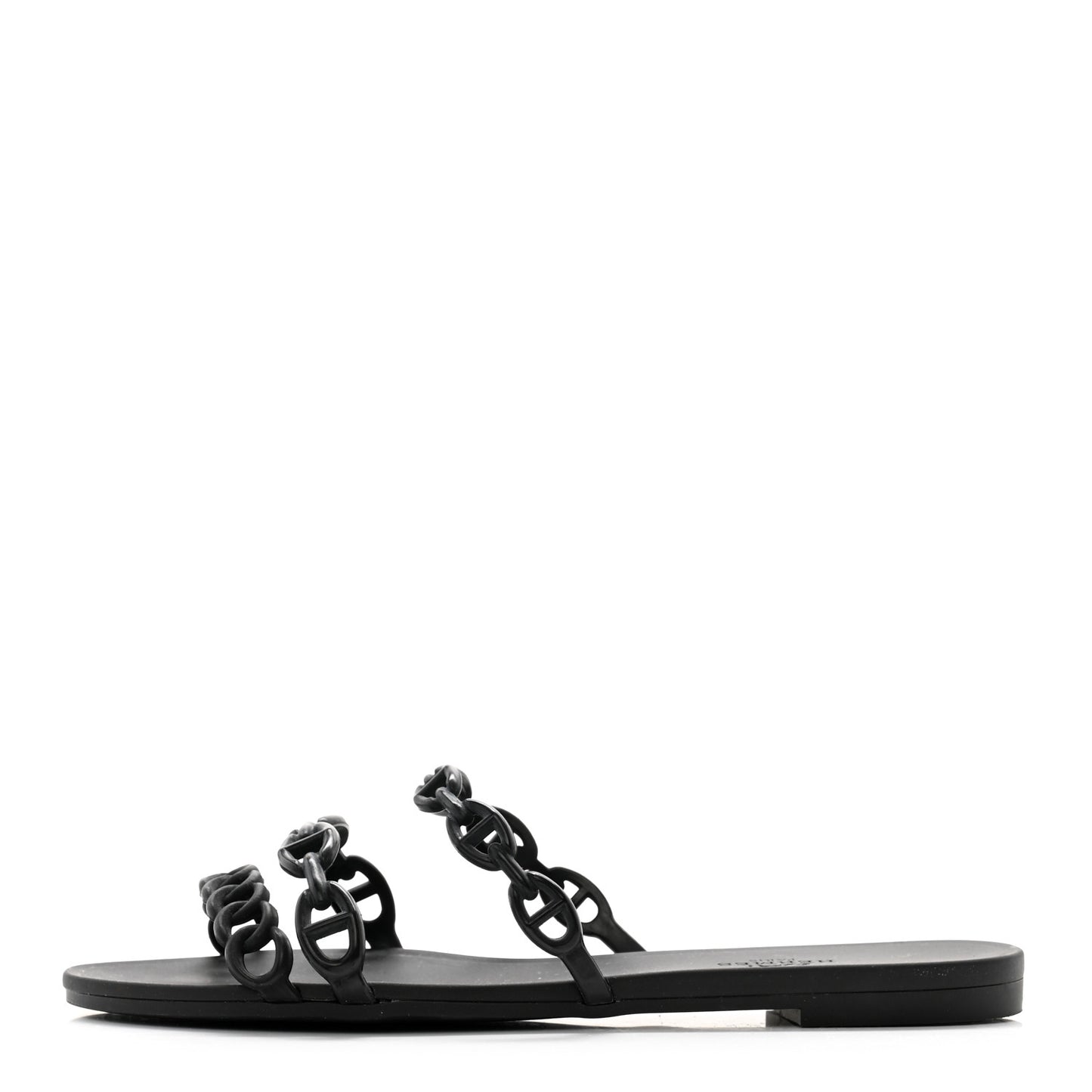 Rubber Chaine d'Ancre Rivage Sandals 37 Black