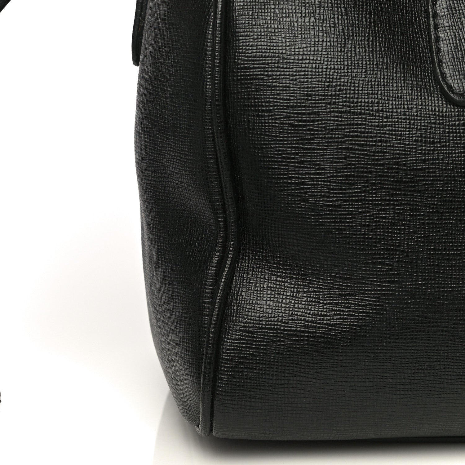 Versace Saffiano Calfskin Palazzo Duffle Bag Black 18 of 19