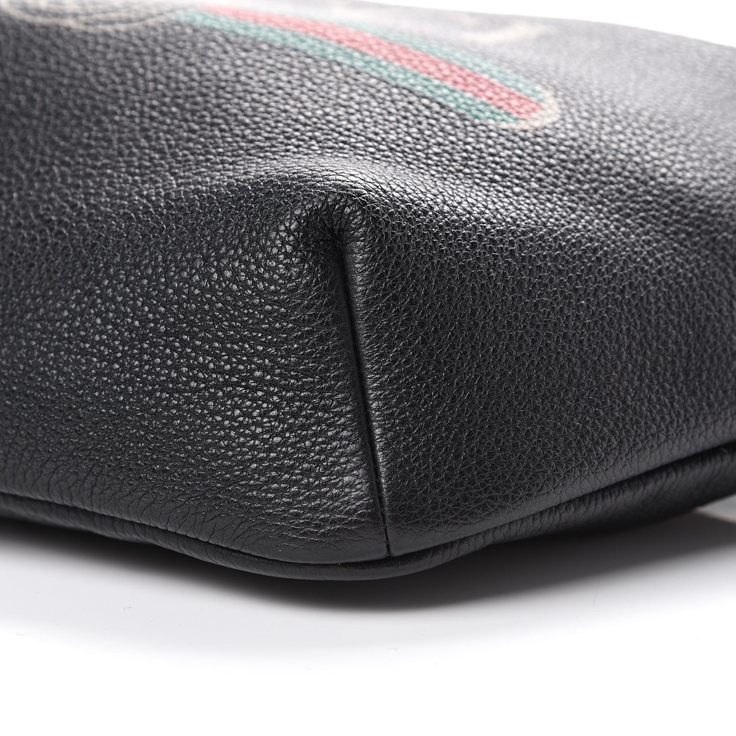 Gucci Grained Calfskin Logo Belt Bag Black 9 of 10