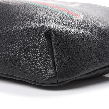 Gucci Grained Calfskin Logo Belt Bag Black 9 of 10