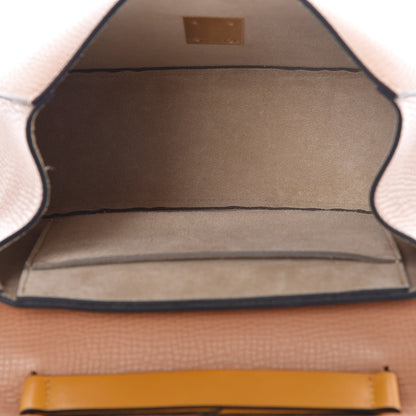 Chloe Grained Calfskin Lambskin Drew Shoulder Bag Wet Sand Sunflower 5 of 9