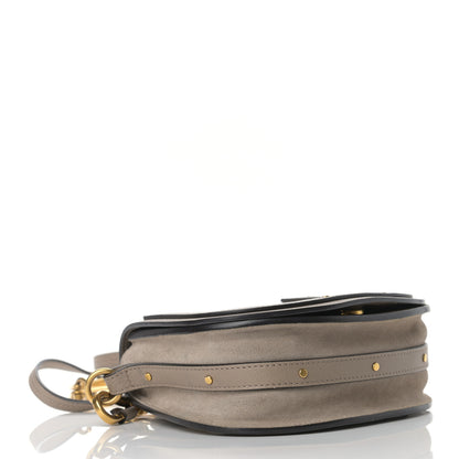 Chloe Calfskin Suede Small Nile Bracelet Bag Motty Grey 4 of 16
