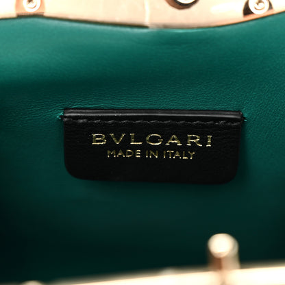 Bulgari Nappa Serpentine Clutch With Strap Black 6 of 11