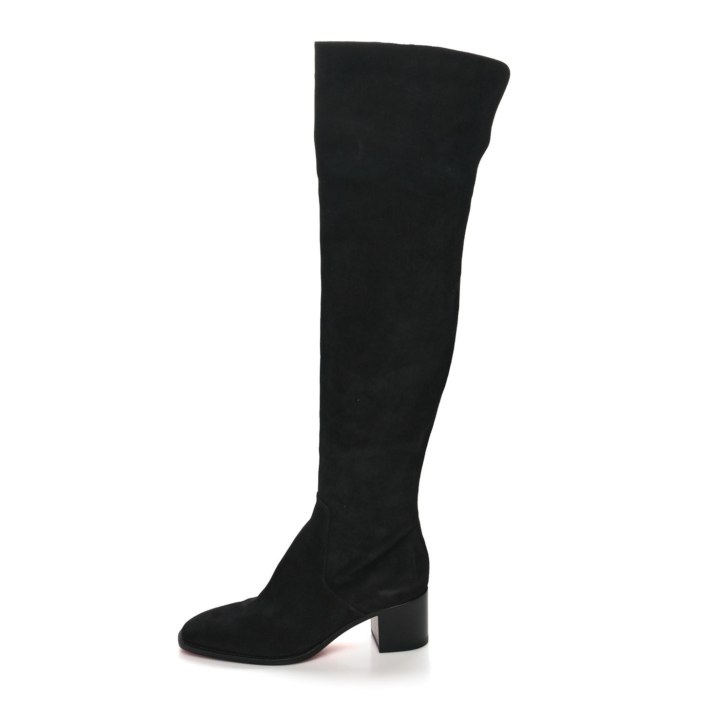 Suede Gazellou 55 Over The Knee Boots 38.5 Black