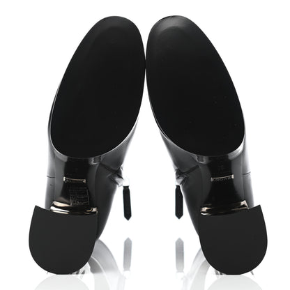 Gucci Malaga Kid Chrome Ankle Boots 38 Black 4 of 4