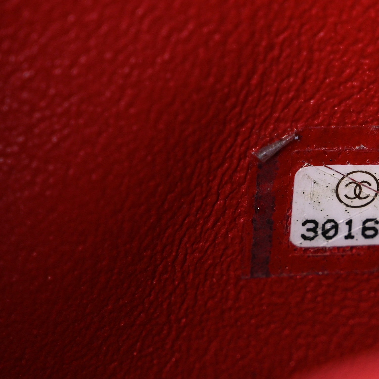 Chanel Lambskin Quilted Mini Rectangular Flap Red 6 of 10