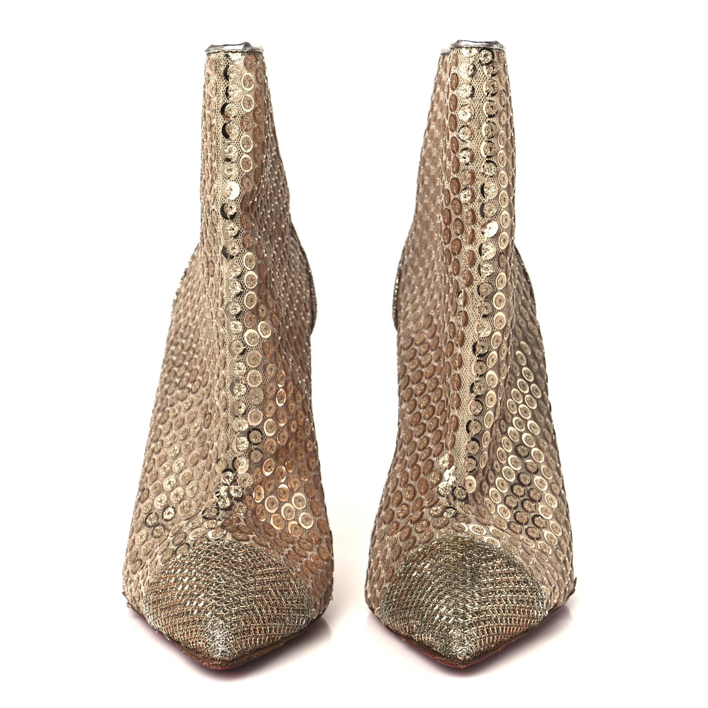 Glitter Diams Paillettes Gipsybootie 100 Ankle Boots 39 Nude