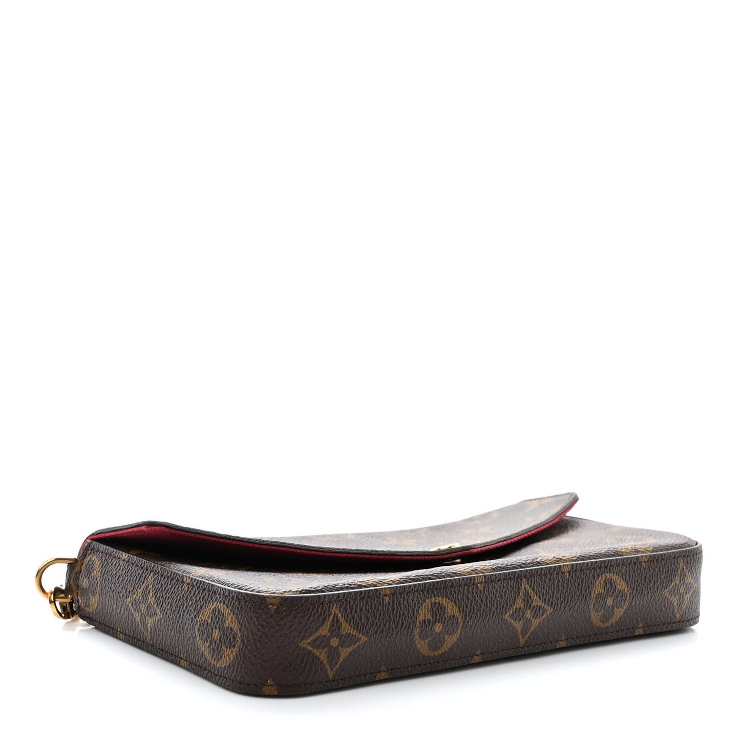 Monogram Pochette Felicie Chain Wallet Fuchsia