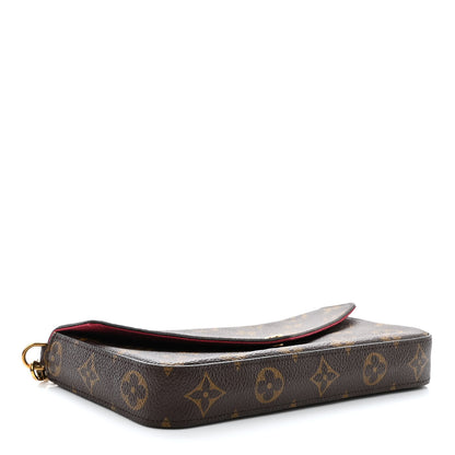 Louis Vuitton Monogram Pochette Felicie Chain Wallet Fuchsia 5 of 14