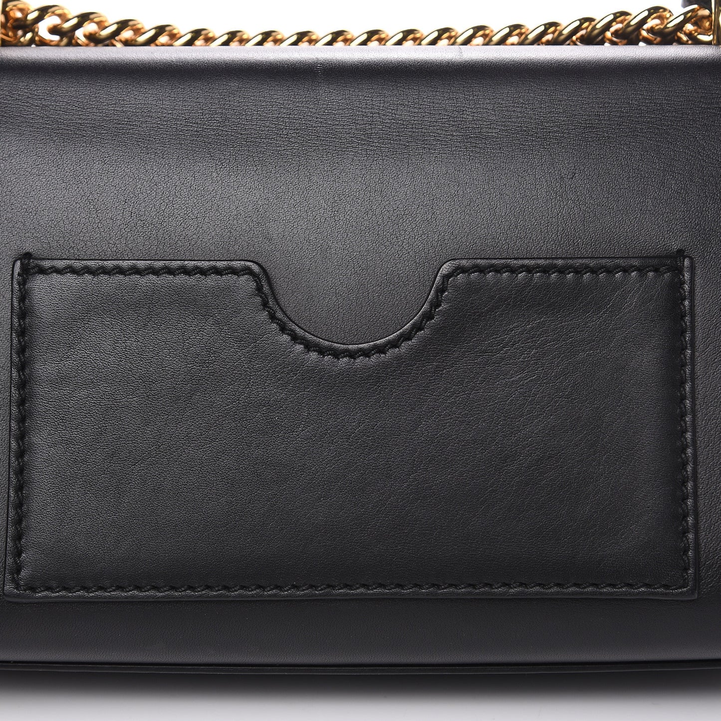 Calfskin Small Padlock Shoulder Bag Black