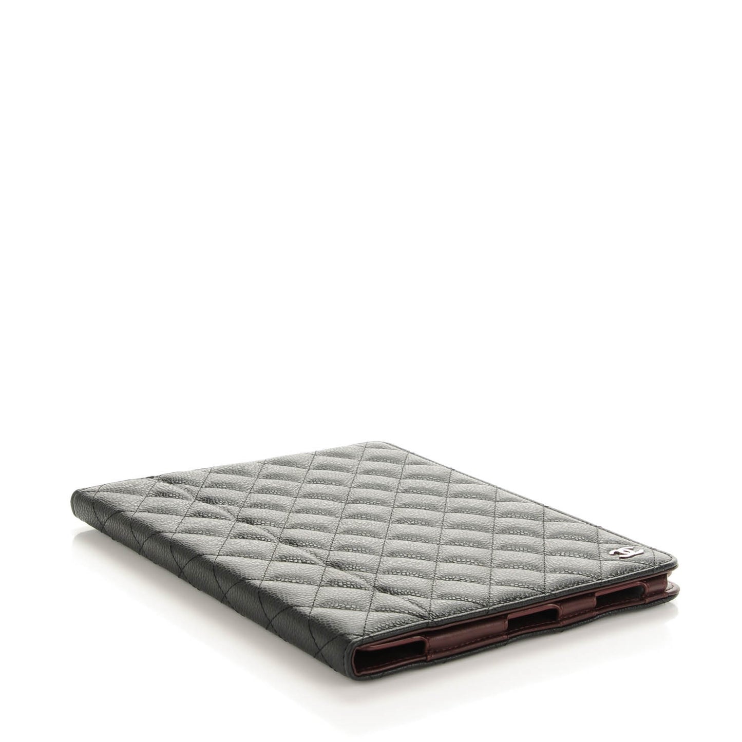Caviar Quilted iPad Case Black