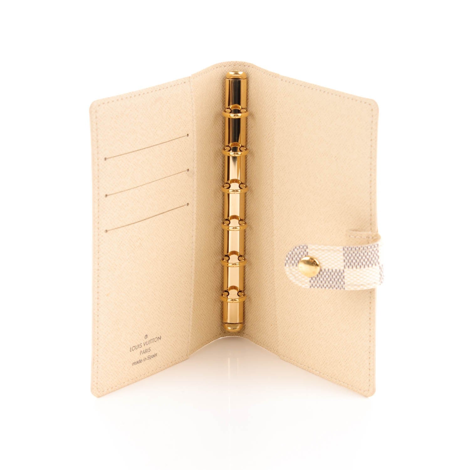 Louis Vuitton Damier Azur Small Ring Agenda Cover 5 of 7