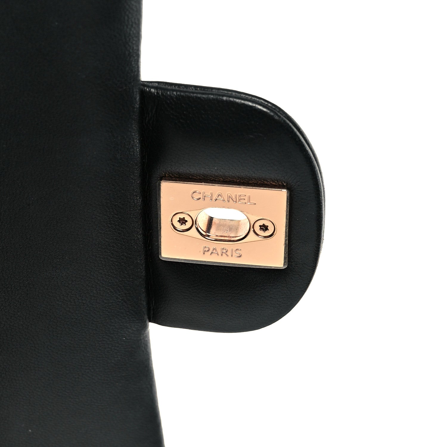 Chanel Lambskin Quilted Medium Double Flap Black 7 of 12
