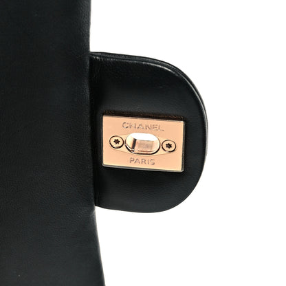 Chanel Lambskin Quilted Medium Double Flap Black 7 of 12