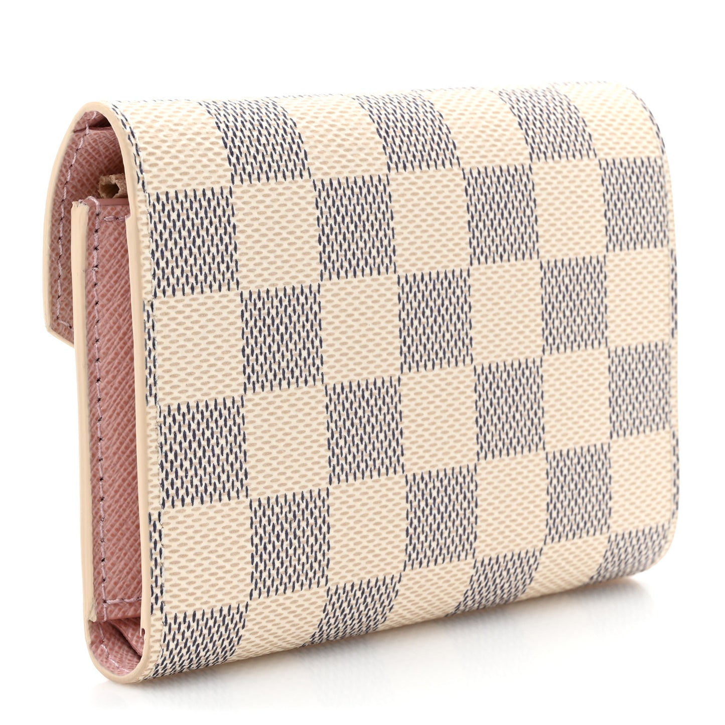 Damier Azur Victorine Wallet Rose Ballerine
