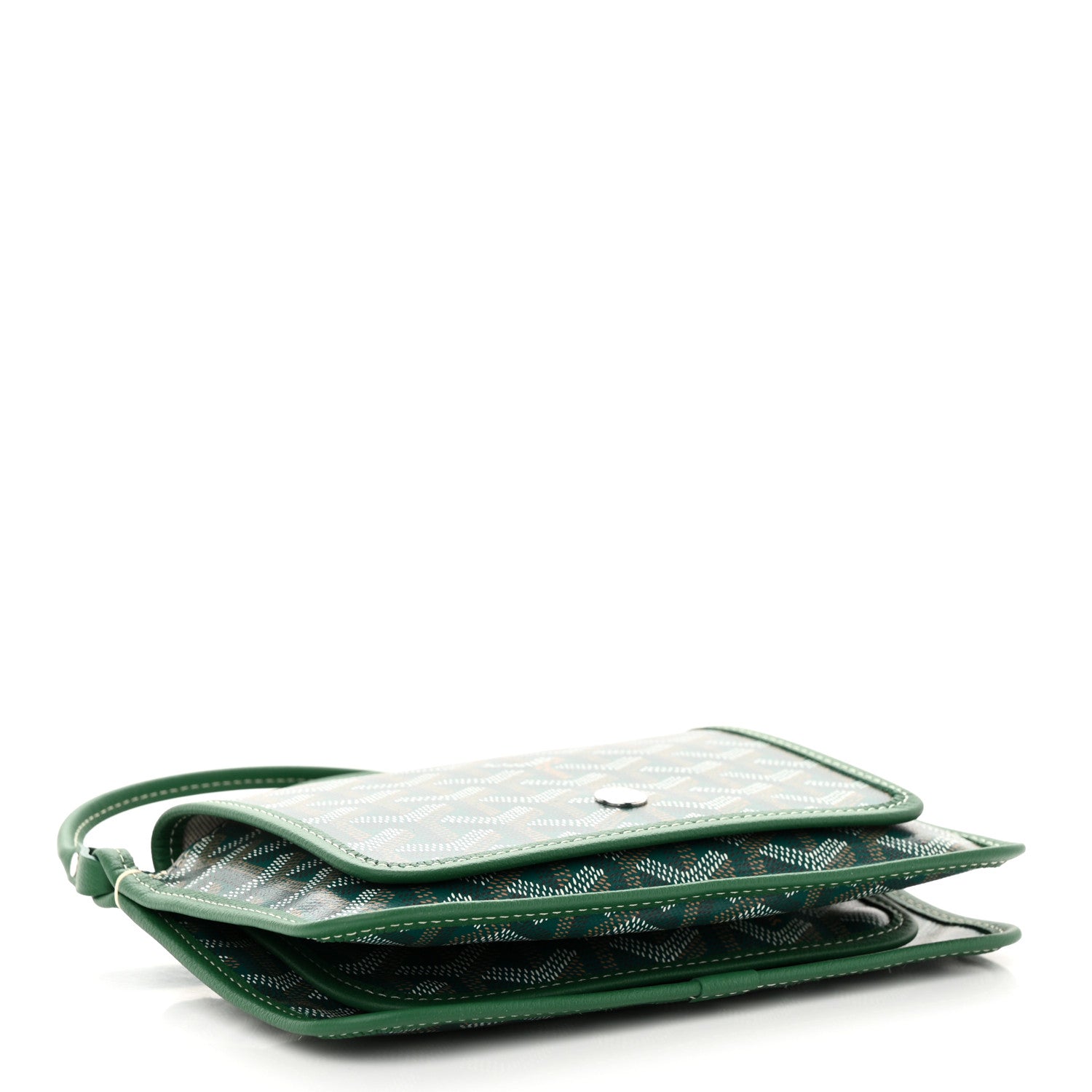 Goyard Goyardine Plumet Wallet Clutch Green 4 of 10
