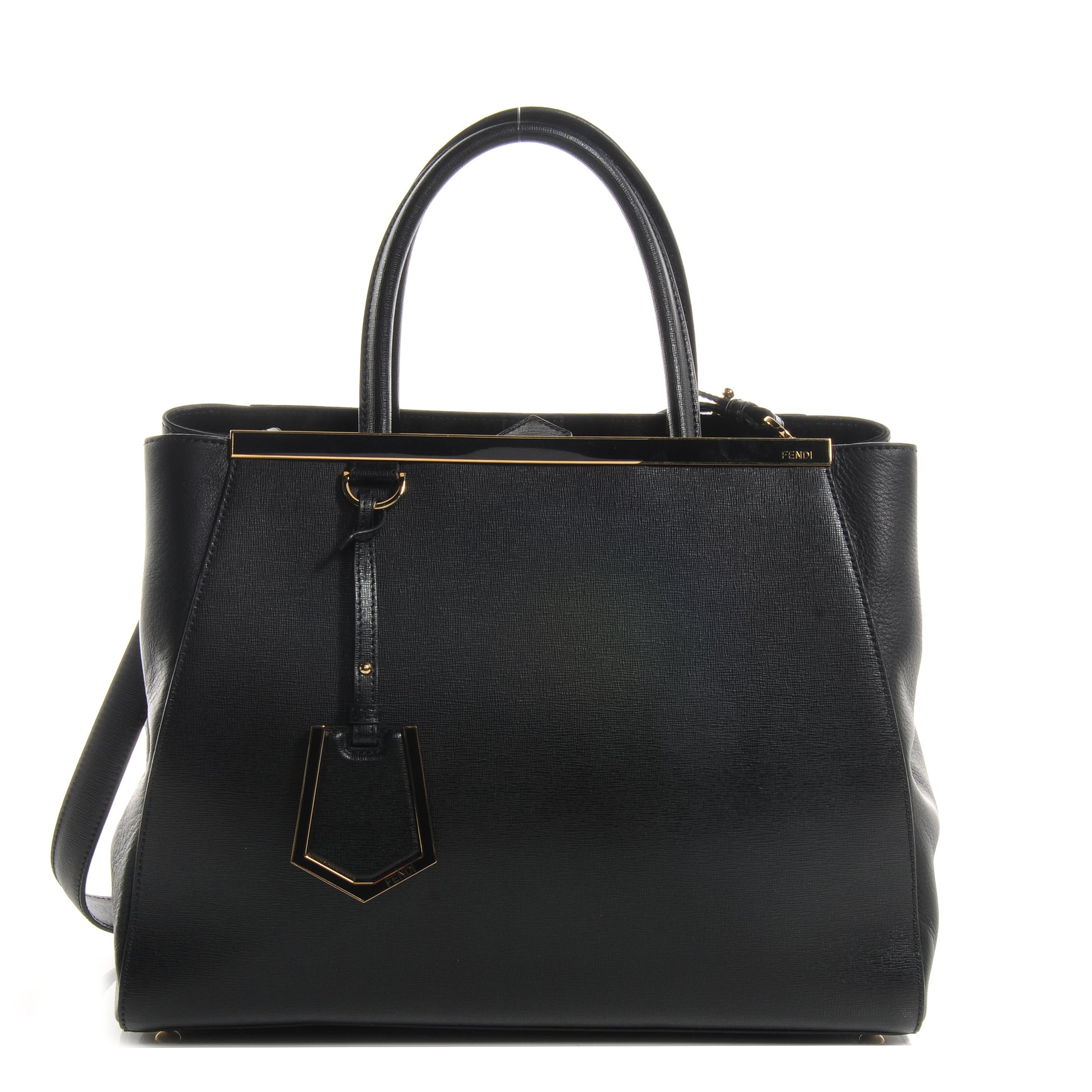 Fendi Vitello Elite Regular 2Jours Tote Black 1 of 11