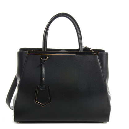 Fendi Vitello Elite Regular 2Jours Tote Black 1 of 11