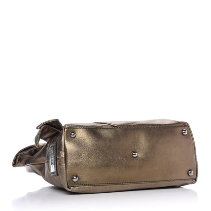 Valentino Garavani Metallic Nappa Bow Tote Gold 4 of 8