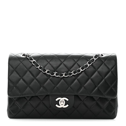 Chanel Lambskin Quilted Medium Double Flap Black 1 of 19
